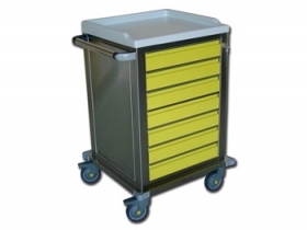 CARRELLO MODULARE - inox - 7 cassetti - Medical & Engineering Solu